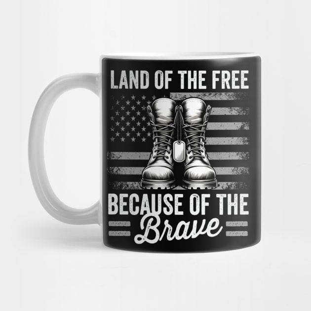 Land of the Free Because of the Brave by DetourShirts